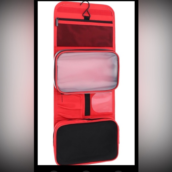 Travel Toiletry Bag Cosmetic Storage Pouch with Divider Luggage Organizing - Picture 1 of 5